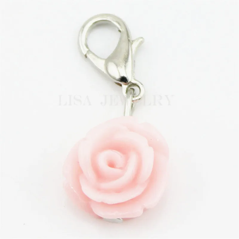 Плавающие прелести розовый коралл роза цветы свисающие сережки подходит