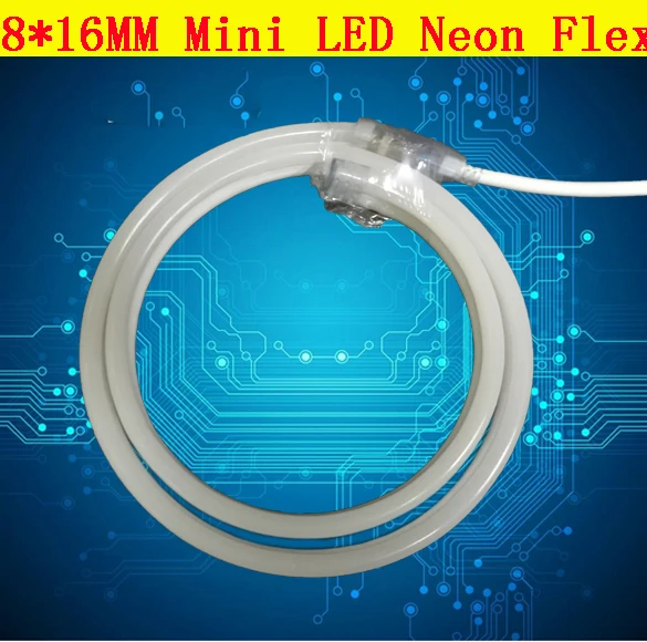 SMD2835 мини гибкое неоновое освещение RGB AC220V Мини светодиодный неоновый гибкий свет