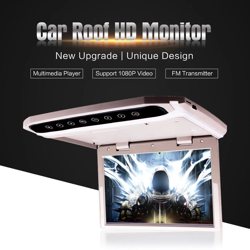 Автомобильный видеоплеер MP5 на крышу 10 12 15 дюймов MP4 HD светодиодный с HDMI SD AV входом