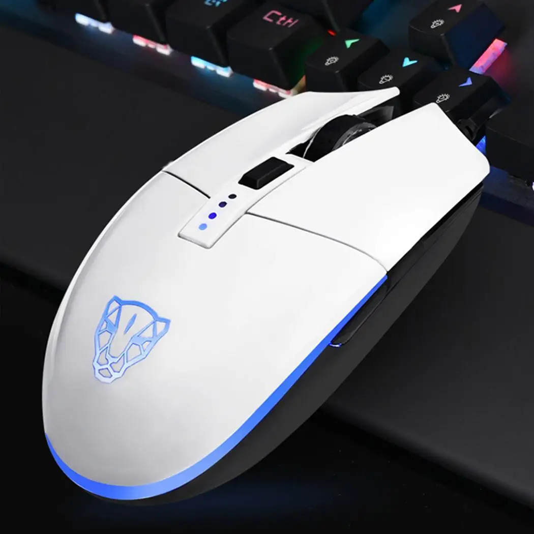 MOTOSPEED V50 Киберспорт игровая проводная мышь 4-х скоростной Точек на дюйм 1x переключения RGB мыши с подсветкой 60IPS 20g для настольного компьютера 6400 кадров/сек