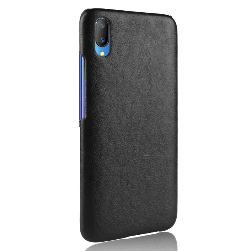 ДЛЯ Vivo V11 чехол для телефона 6 41 дюймов Роскошный PU кожа личи ударопрочный Pro