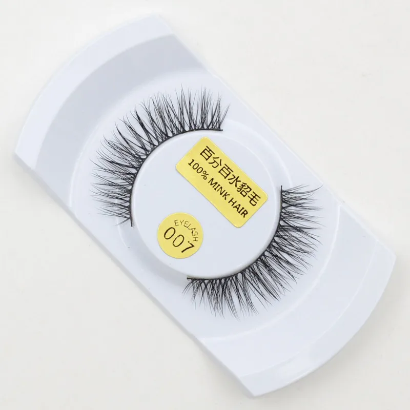 12 цветов Женские Накладные ресницы из 100% натуральной норки Толстые мягкие