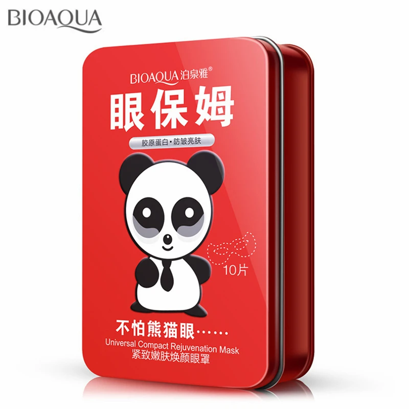 

10Pair/Box Collagen Crystal Eye Mask Eye Care Remove Crows Feet Eye Bag Dark Circle Ageless Eye Gel Mask Patch With Nice Tin Box