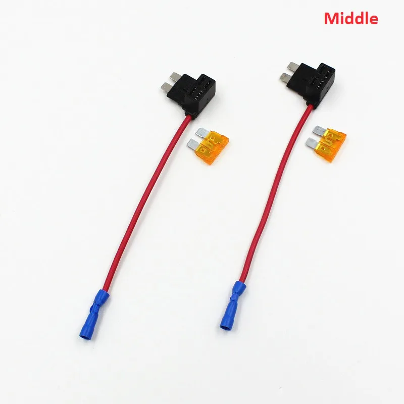 Rockeybright 50-1000 шт. ATO Mini/Standard/Small/Micro Blade держатель предохранителя 12 В свинья Задняя