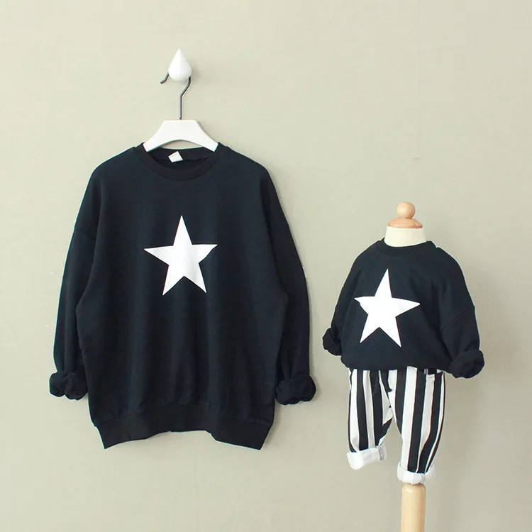 Одежда для мамы отца ребенка сына Одинаковая одежда и папы дочки осенняя Верхняя