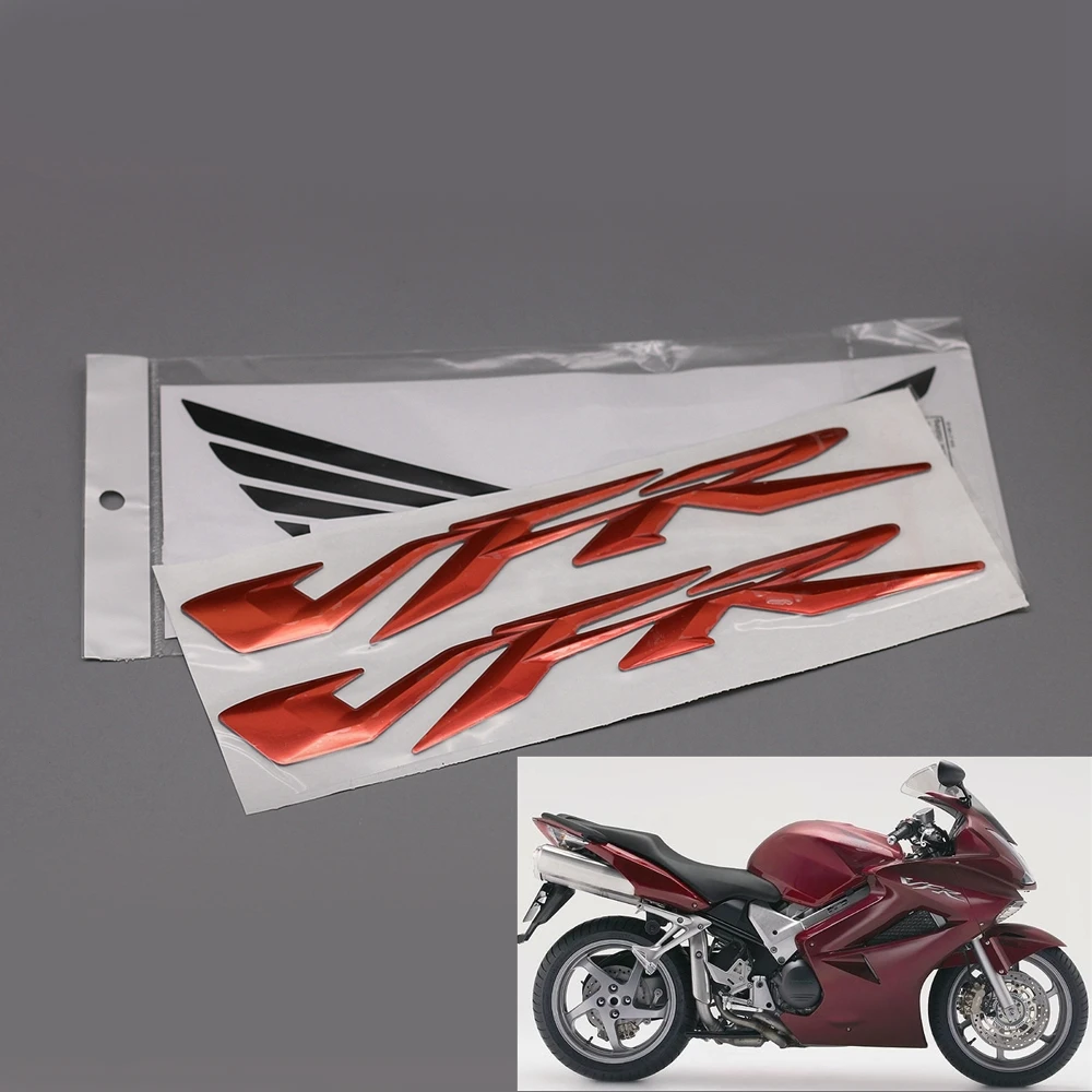 

Motorcycle 3D Raised VFR Stickers For Honda VFR 400 800 1200 Motorbike Fairing Body Side Decorative Decals Emblem Badge NEW