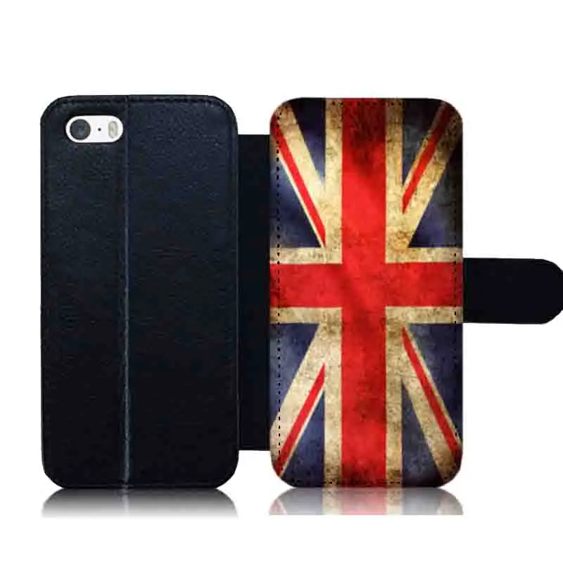 Для iPhone 7 Plus 8 серия Union Jack британский флаг Pitbull краска кожаный флип чехол для