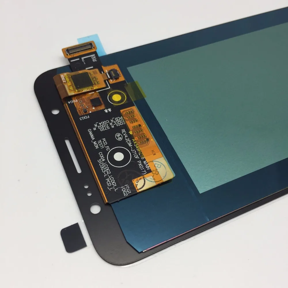 Супер Amoled LCD для Samsung Galaxy J7 2016 j710 J710FN J710F ЖК дисплей сенсорный дигитайзер экран с