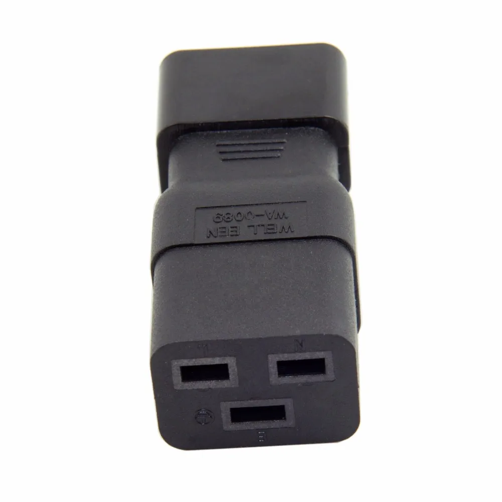 Адаптер удлинителя электросети IEC320 Male C14 Female C19 для PDU UPS 10 А до 16 А|adapter power|adapter