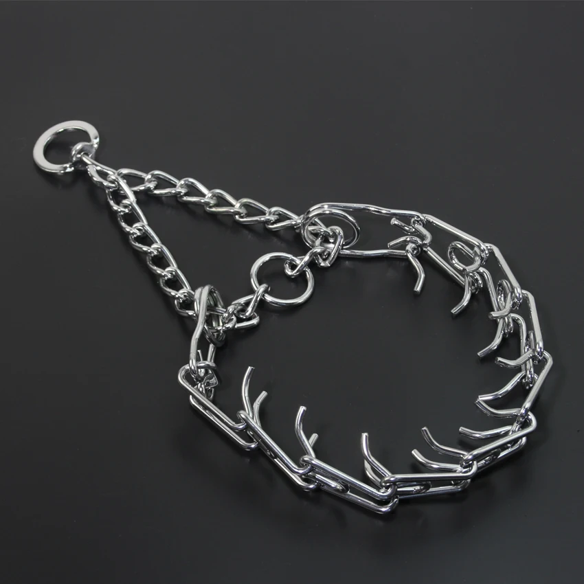 Ожерелье для собаки металлическая съемная цепочка дрессировки ошейник