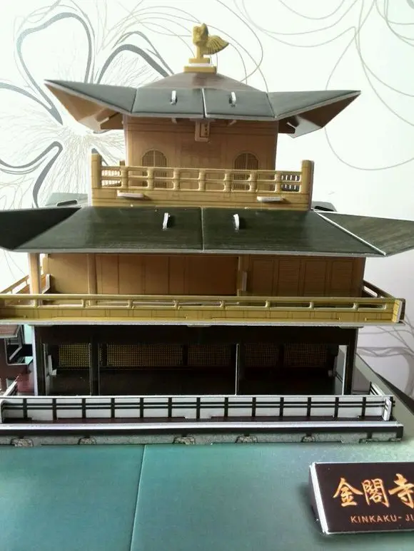 Candice guo 3D бумажная головоломка, модель здания японского храма Kinkaku-ji kinkakuji, знаменитая великая архитектура, древний чердак, подарок для ребенка