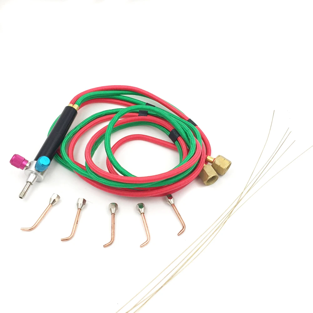 Маленький сварочный фонарь с 5 советов и две гибкие шланги для кислородная