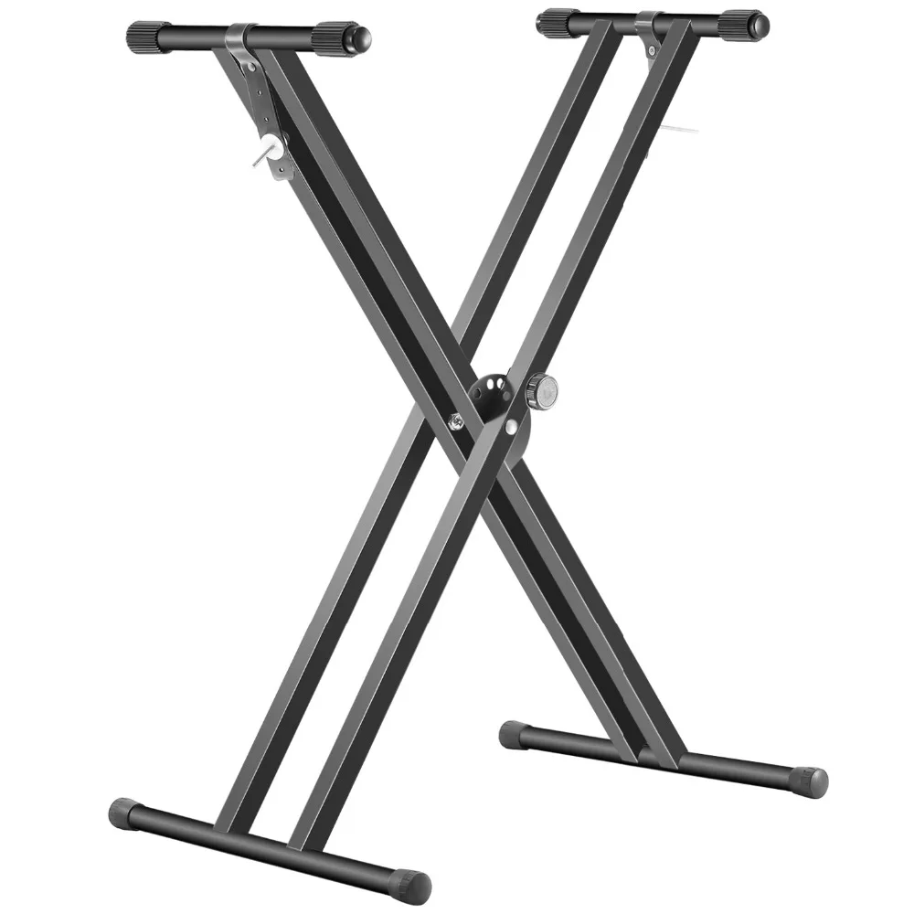 Neewer черная Складная Прочная Железная двойная Скоба X Style подставка для клавиатуры