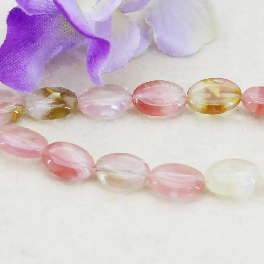 Новые разноцветные Арбузные турмалиновые украшения в форме эллипса свободные