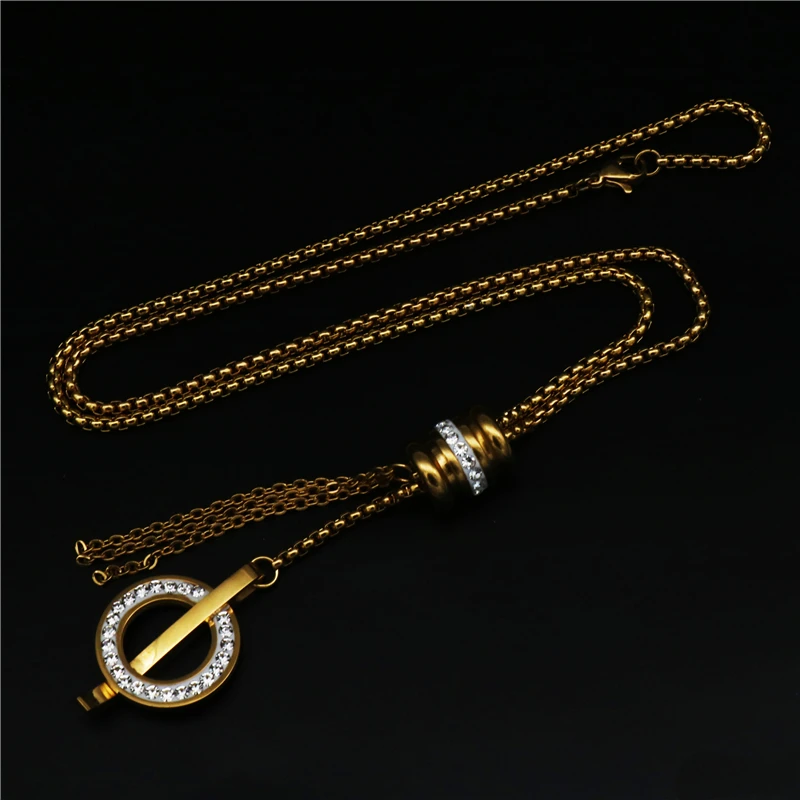 Лидер продаж модное кольцо из нержавеющей Steeljewelry комплекты круглые золотые Цвет