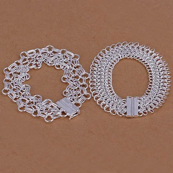 Женский ювелирный комплект из браслета и сороконожки серебристого цвета|jewelry