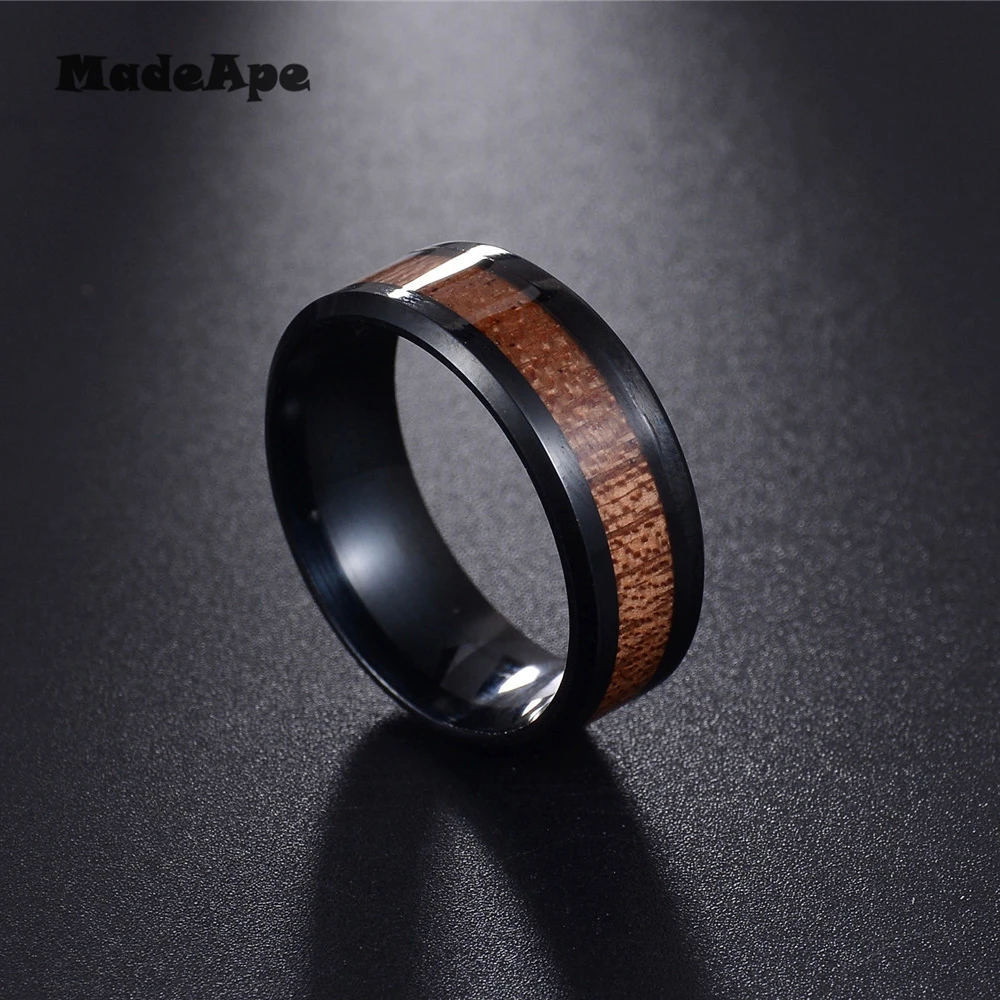 MadApe Nature Koa Padauk деревянная инкрустация искусственная кожа для мужчин и женщин