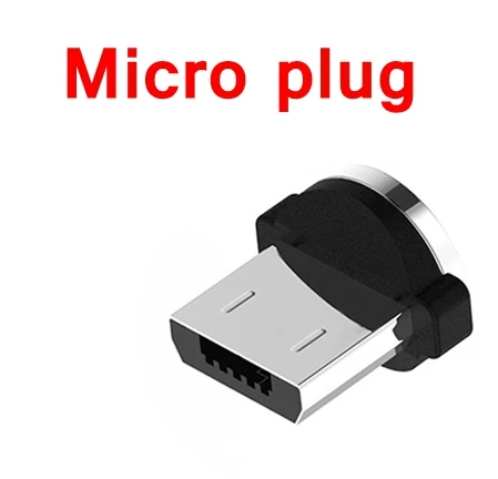 Micro-plug-only Новые 3 в 1 Многофункциональный магнитный кабель для зарядки телефона Тип-C эффектом приближения C зарядкой Micro-USB 8-Pin Супер Магнитная Адсорбция w/светодиодный - Цвет: Micro-plug-only