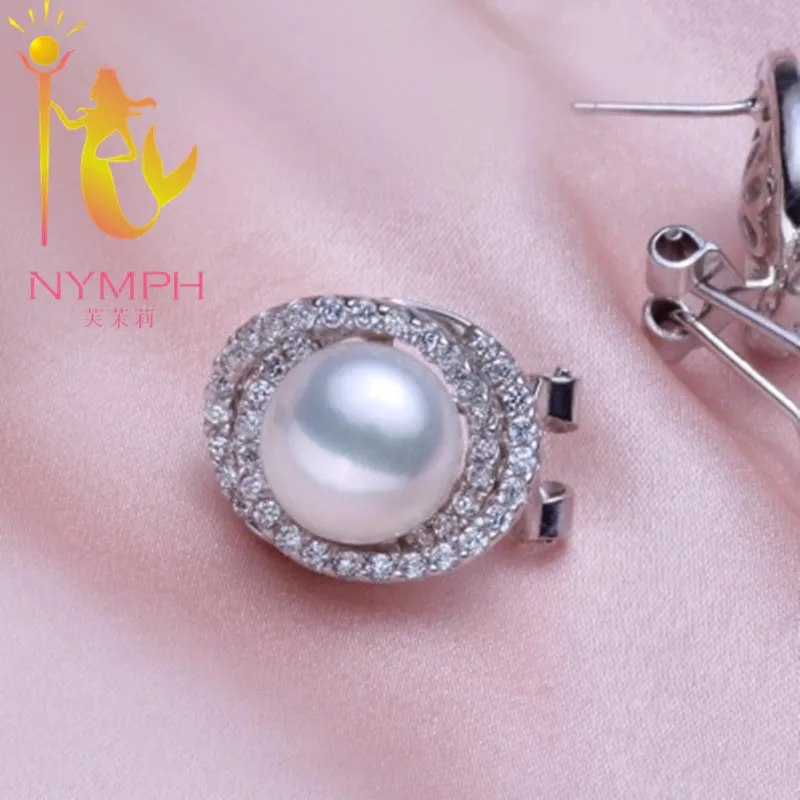 Женское жемчужное ювелирное изделие Nymph набор из серебра 925 пробы с кулоном и