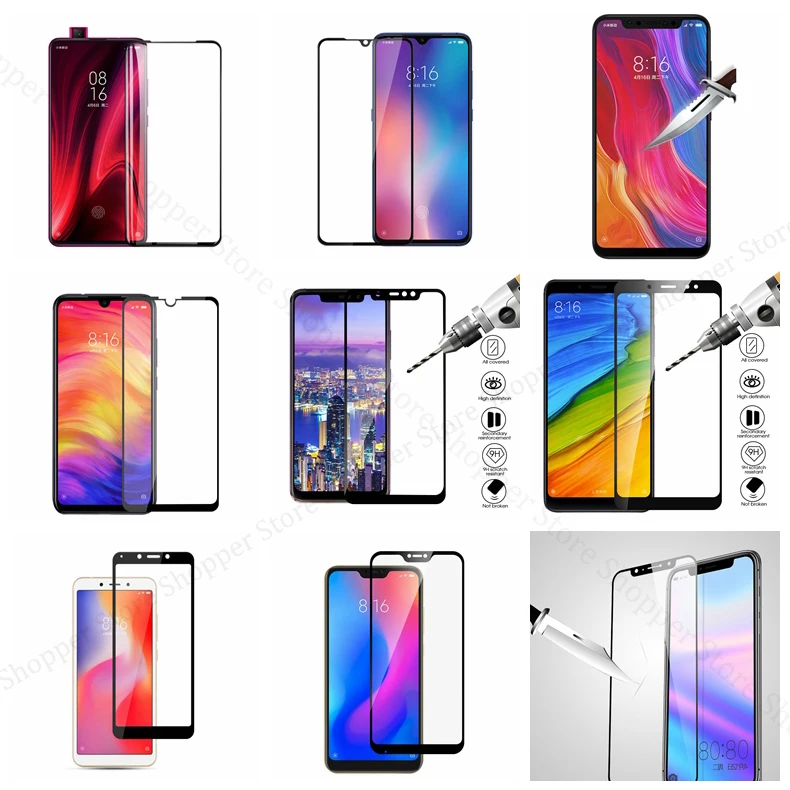 Закаленное стекло GerTong для Xiaomi Redmi 6 7/K 20/Poco F1/Mi 8 9/Play/Mix2/Max3|glass for|glass for xiaominote 3 |