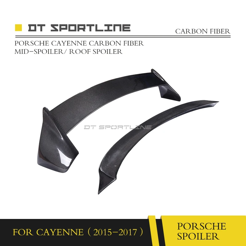 100% Настоящее углеродное волокно для Cayenne 958 Facelift углеродного волокна спойлер на