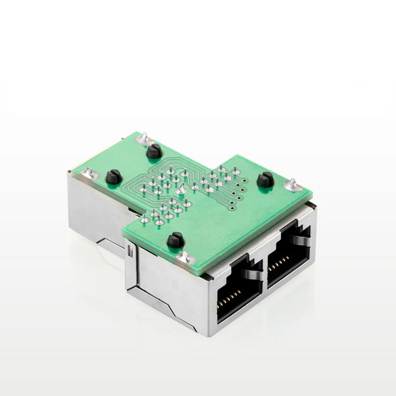 RJ45 расширение 1 Женский до 2 джек сетевой разъем тройник глава прямой ethernet extender |