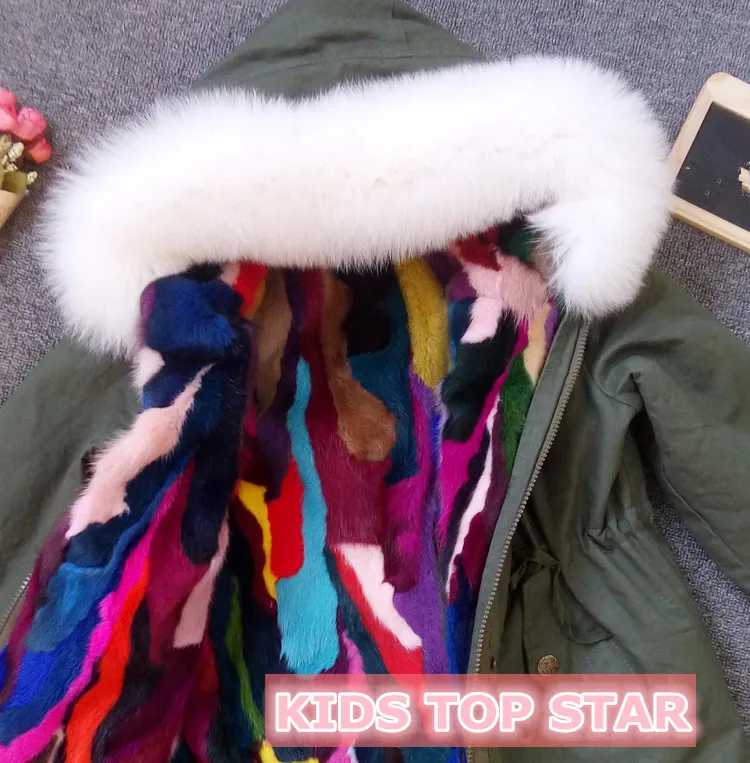 Бесплатная UPS 100% мех норки детские меховые пальто белое с капюшоном для мальчиков