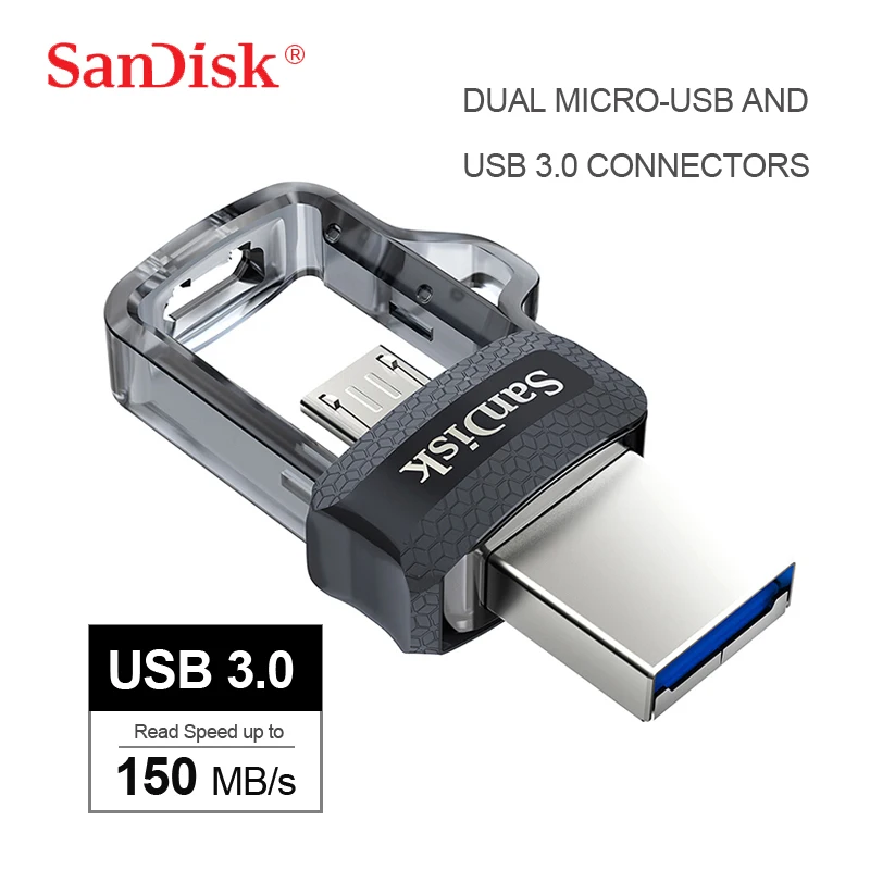 Двойной OTG флеш накопитель SanDisk USB 3 0 32 ГБ 64 128 150 м/с 256 U диск для устройств и