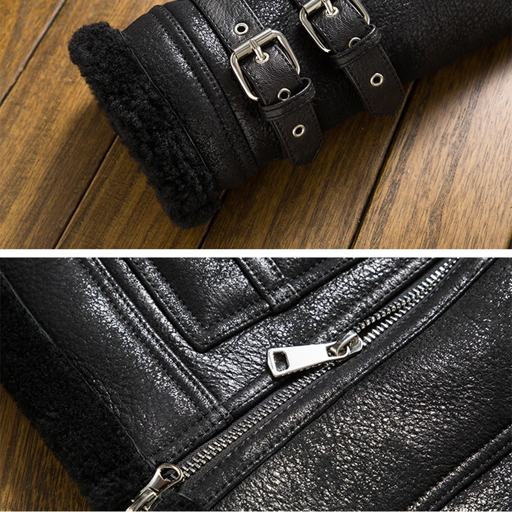 LUHAYESA модная теплая меховая одежда мужская зимняя куртка из натурального меха