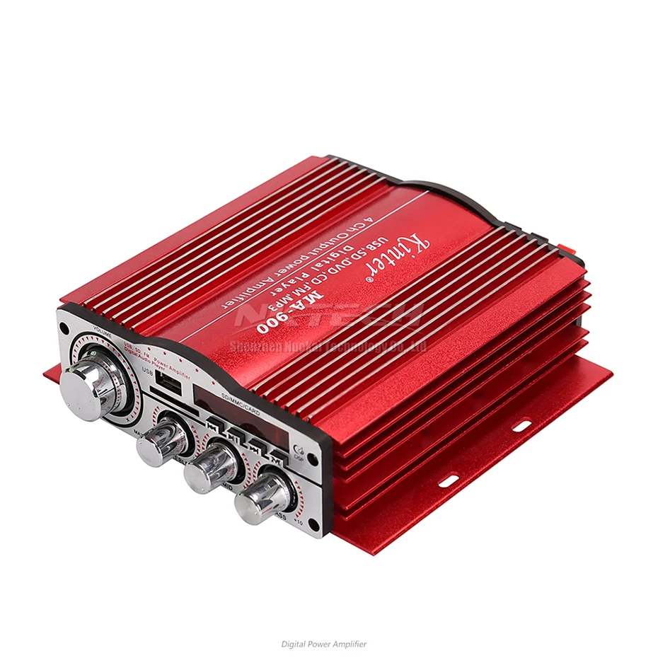 Автомобильный усилитель мощности MA 900 Kinter цифровой плеер Hi Fi стерео 4x30 Вт RMS AUX SD USB