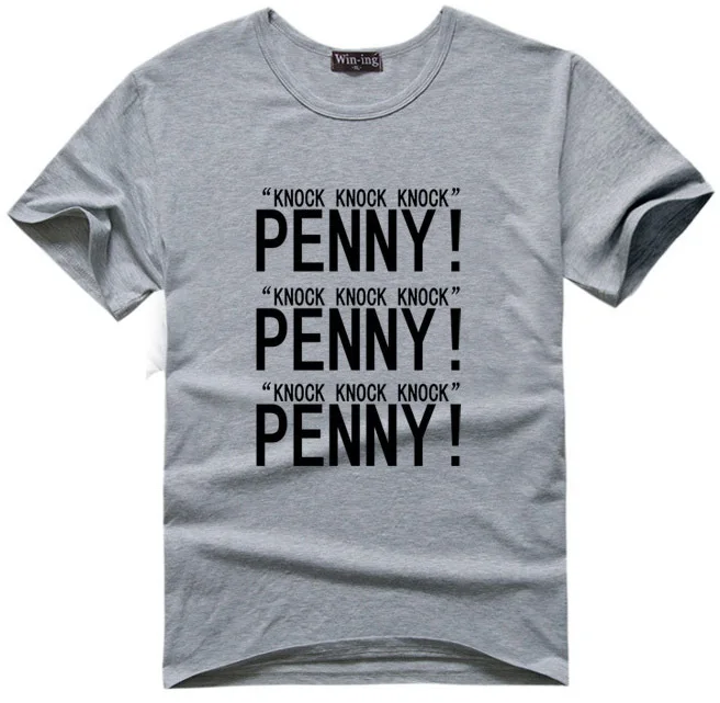 Футболки с цитатами Шелдона Купера Мужская хлопковая футболка Пенни Джик|sheldon