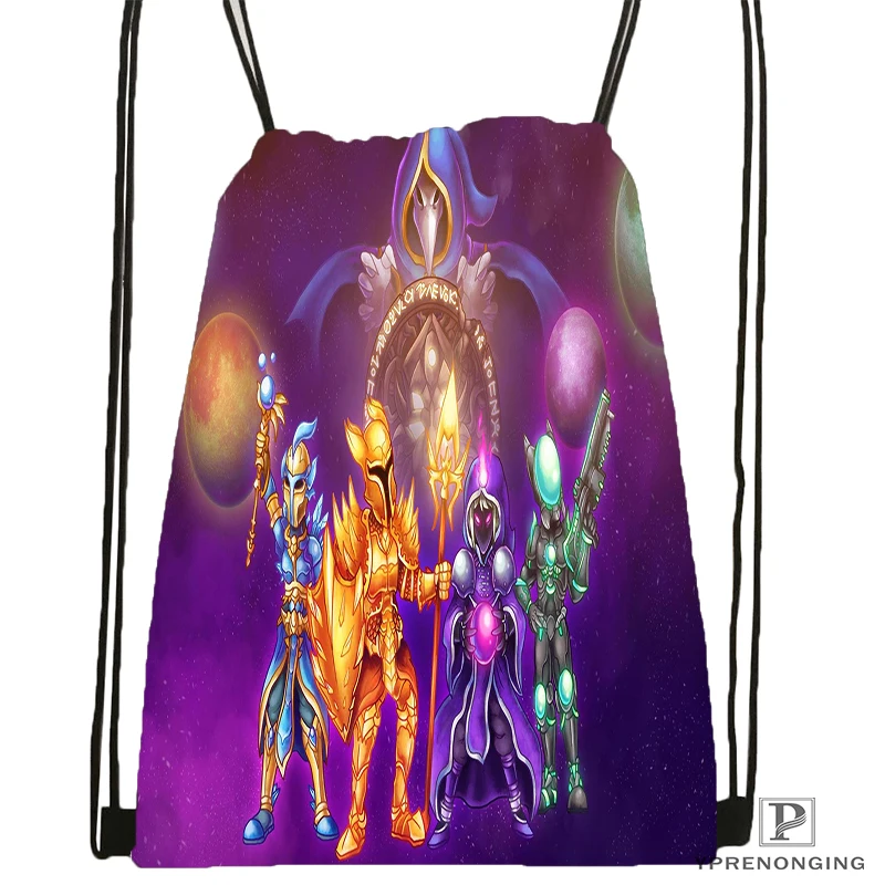 На заказ Terraria Drawstring рюкзак сумка милый детский (Черная задняя часть) 31x40 см #180531 02