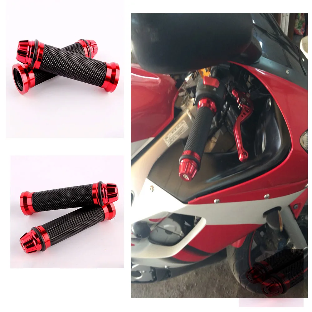 Мотоциклетные CNC алюминиевые резиновые гелевые ручки чоппер Cruiser Bobber для 22 мм