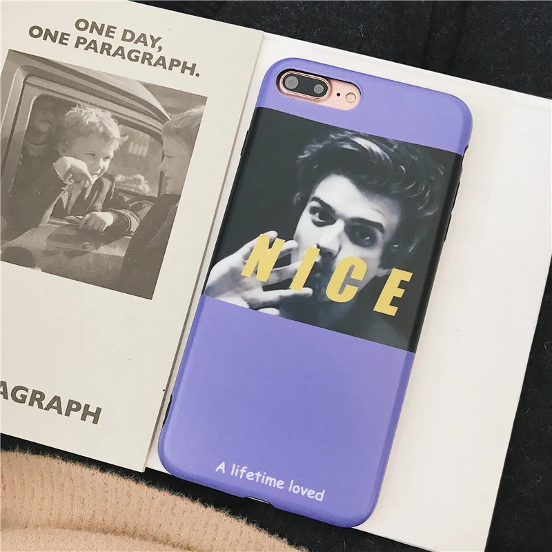 Художественный фиолетовый чехол для iphone 6 6s 7 8 мягкие силиконовые чехлы с