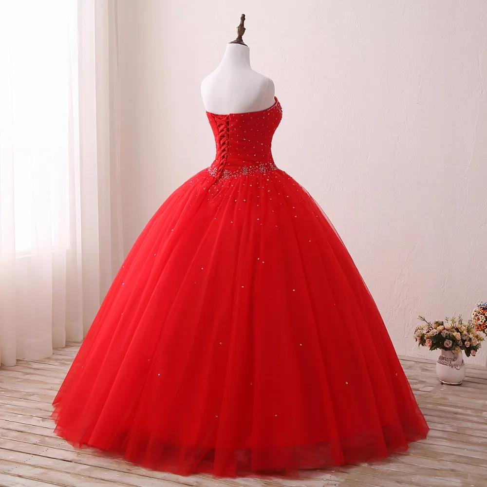 Великолепные Quinceanera платье с бисер Раффлед Тюль вечерние 15 лет открытыми плечами