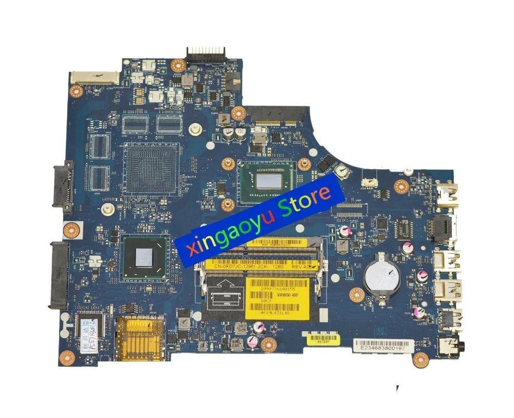 

RD7JC Motherboard FOR Dell 15R 3521 5521 Laptop Motherboard CN-0RD7JC 0RD7JC RD7JC VAW00 LA-9104P DDR3 W/ I7-3537U CPU