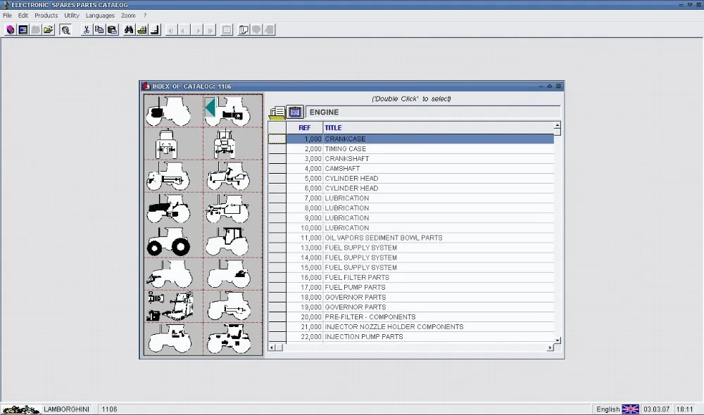 Электронные тракторы ForLamborghini каталог запасных частей | Автомобили и мотоциклы