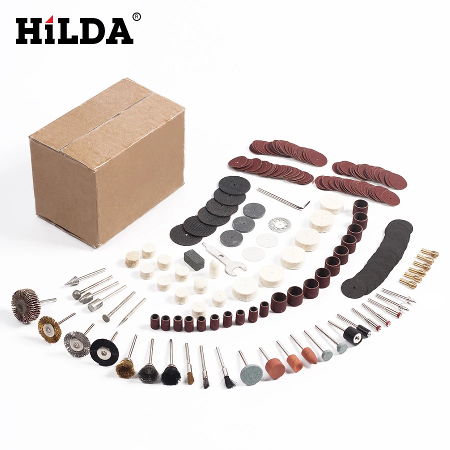 Набор аксессуаров HILDA 264 шт./компл. для вращающегося инструмента Dremel подходит