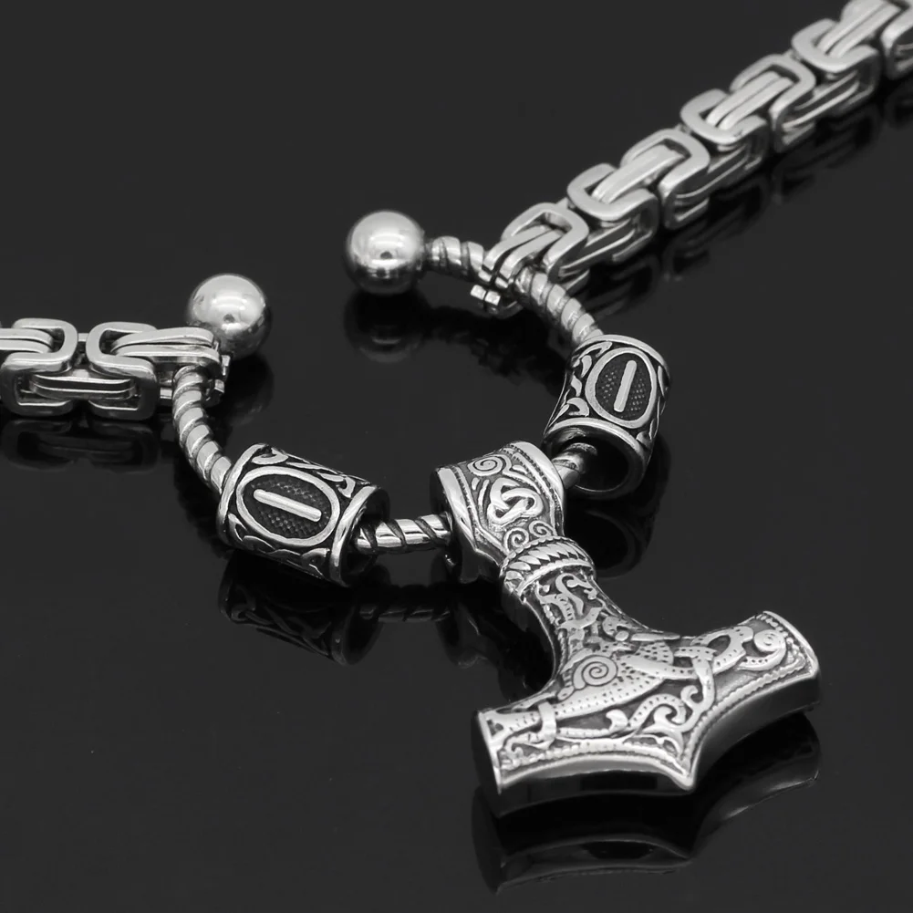 VikingCeltic скандинавский Викинг mjolnir колье молотка Тора из нержавеющей стали для
