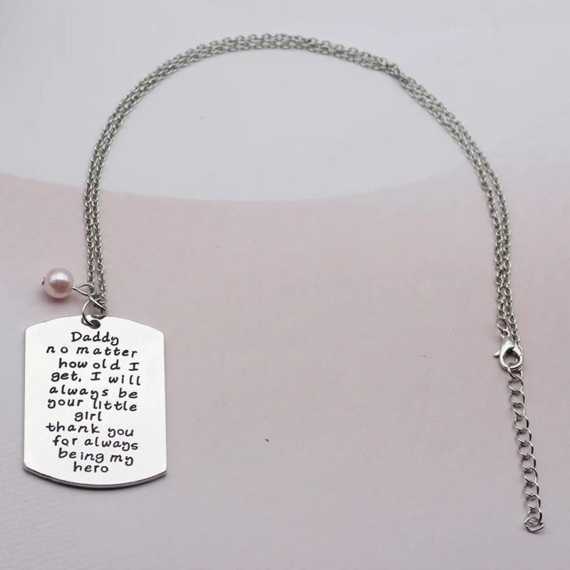 2018 новый продукт фабрики ожерелья с буквой для папы отца подарок на день семьи