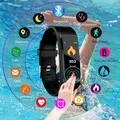 Водонепроницаемый умный браслет пульсометр браслет для iOS Android монитор сна фитнес-трекер кровяное давление, умные часы