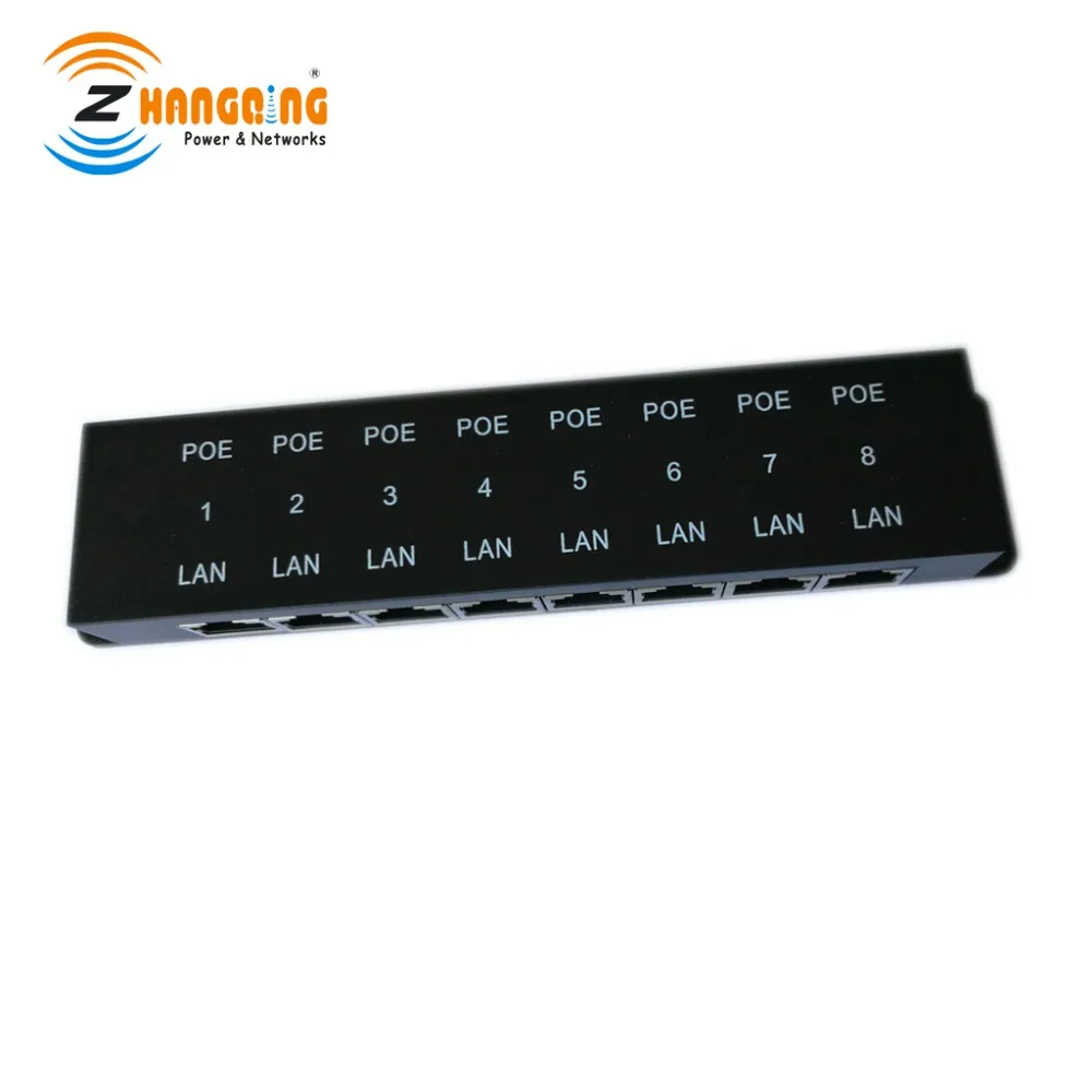 8 портов Пассивный POE инжектор 10/100 Мбит/с мощность по Ethernet PoE патч панель для Ubiquiti