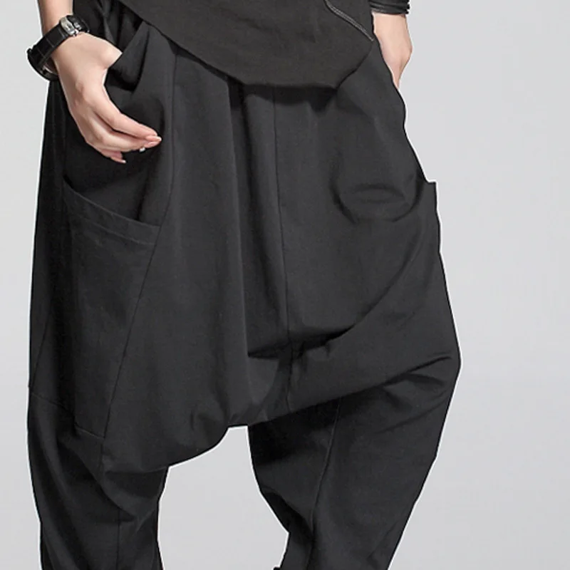 Осень-зима 2020 повседневные штаны с большими карманами и крестиком женские модные