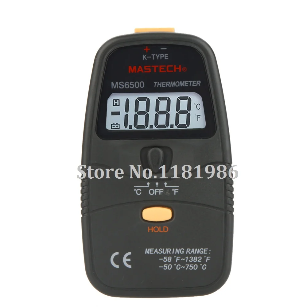 

MASTECH MS6500 31/2 K-type Digital LCD Thermometer termometer Temperature Meter with TP-01 Thermocouple Probe Measurable 750C