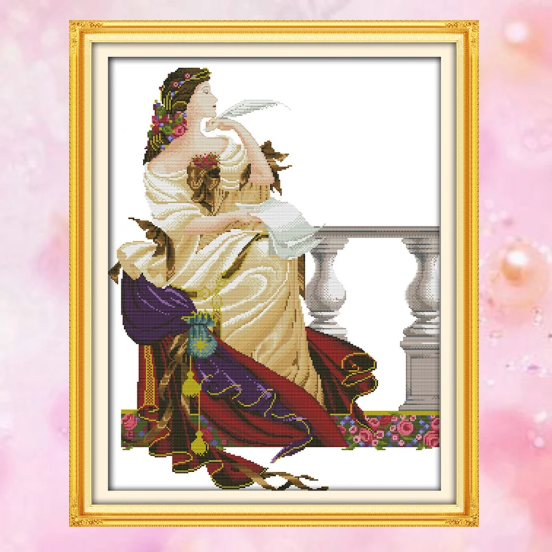 JoySunday подсчет кроссстежка письма бесконечная тоска романтика любовь