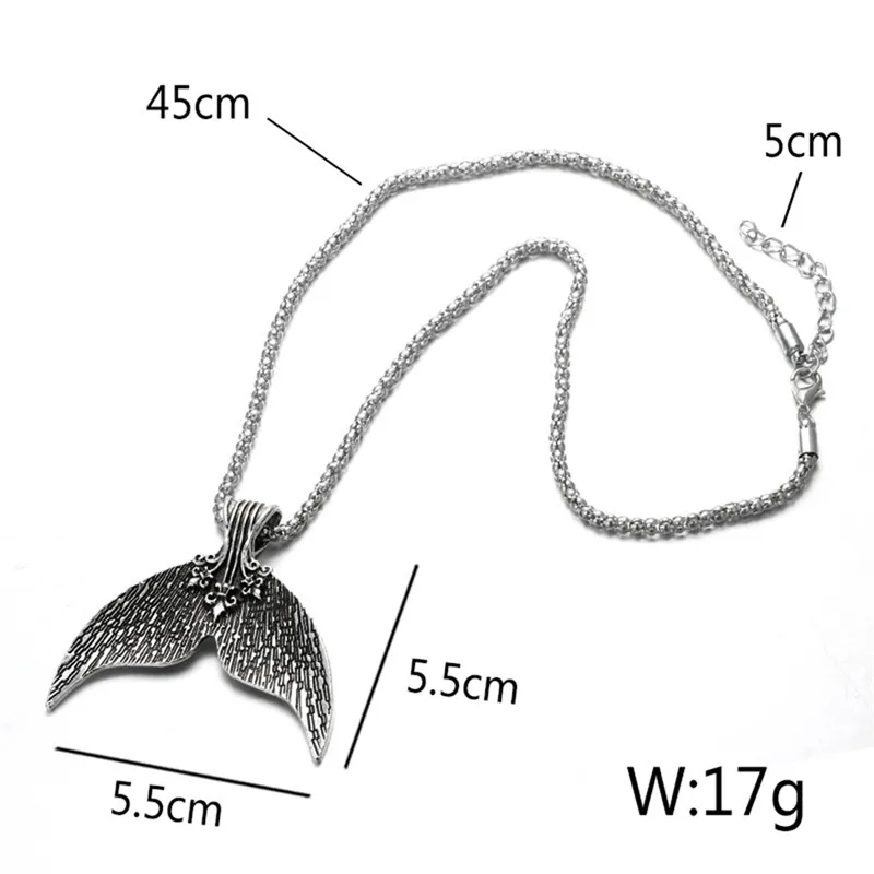 BOAKO Whale Tail Fish Charm Women Necklace Mermaid Love Necklaces Jewelery Kolye Collier collare | Украшения и аксессуары