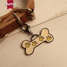 Идентификационная бирка для собак и кошек, качественный пистолет с черной косточкой, с четырьмя желтыми отпечатками пальцев, для щенков, DIT-017