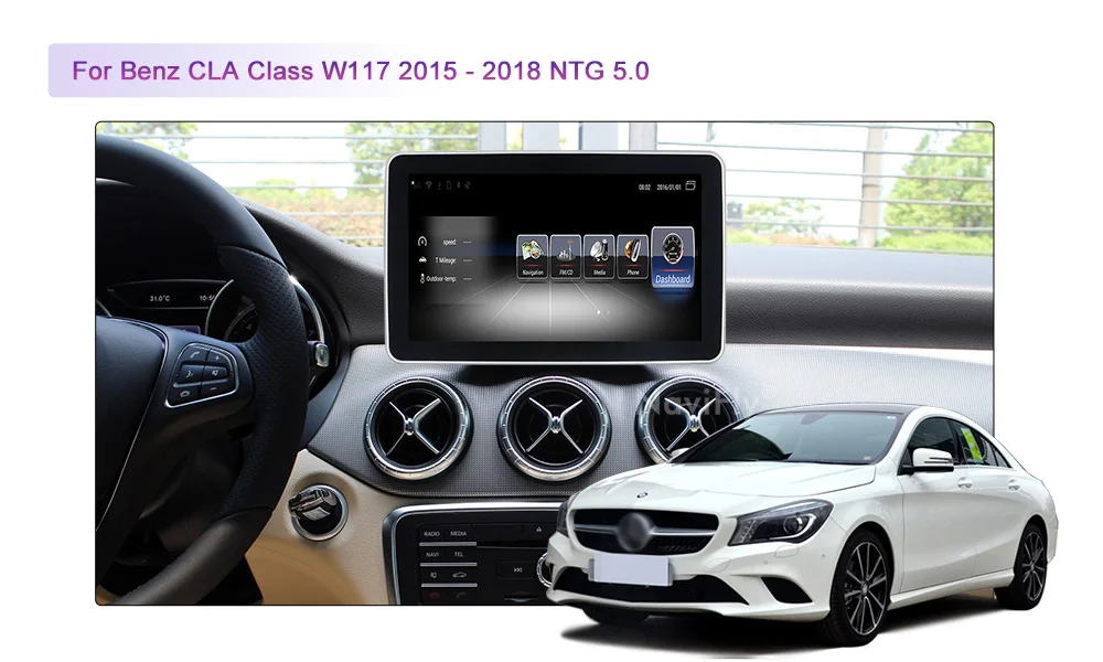 NaviFly 9 дюймов 4G LTE автомобильный мультимедийный плеер для Mercedes Benz CLA W176 2013- NTG 4,5/NTG 5,0 Android 7,1 3 ГБ+ 32 Гб 4 ядра