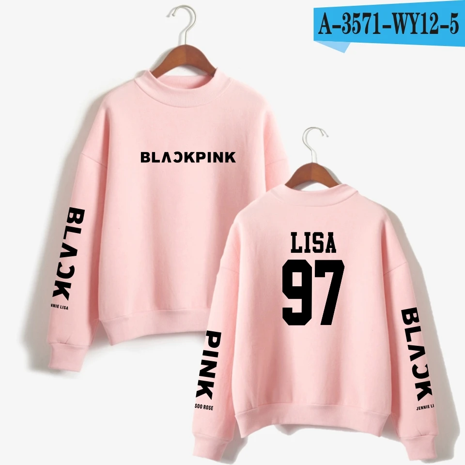 Pink Kpop Blackpink K Pop женские толстовки, свитшоты, верхняя одежда в стиле хип-хоп, черные розовые мужские K-Pop толстовки, свитшоты, одежда на заказ - Цвет: Pink