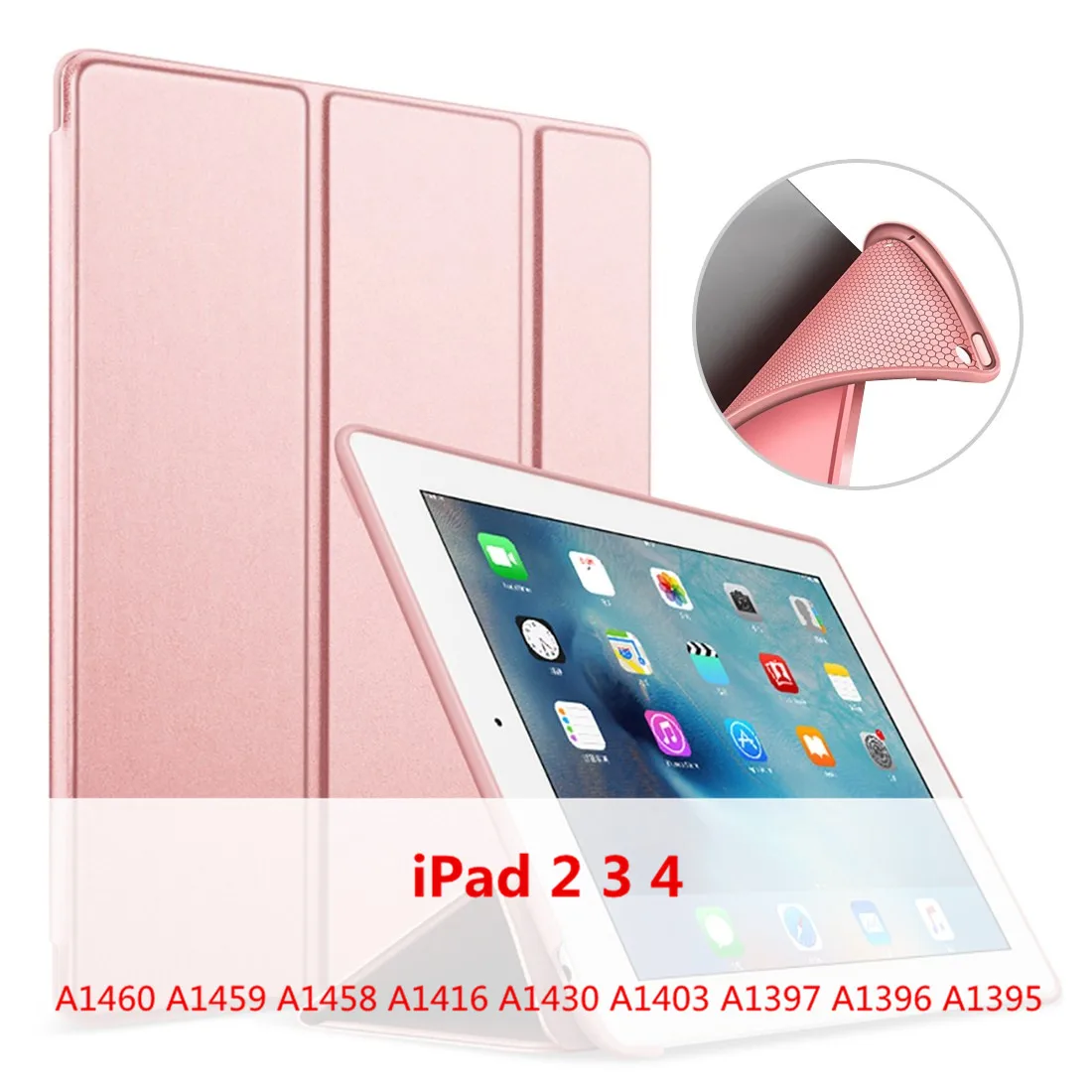 2 3 4-MGJ Мягкий чехол для iPad воздуха смарт-чехол для iPad 9," Wake-сон Funda для iPad Air 2, 3, 4, тонкий кожаный Капа для iPad Mini 1 2 3 4 5 - Цвет: 2 3 4-MGJ